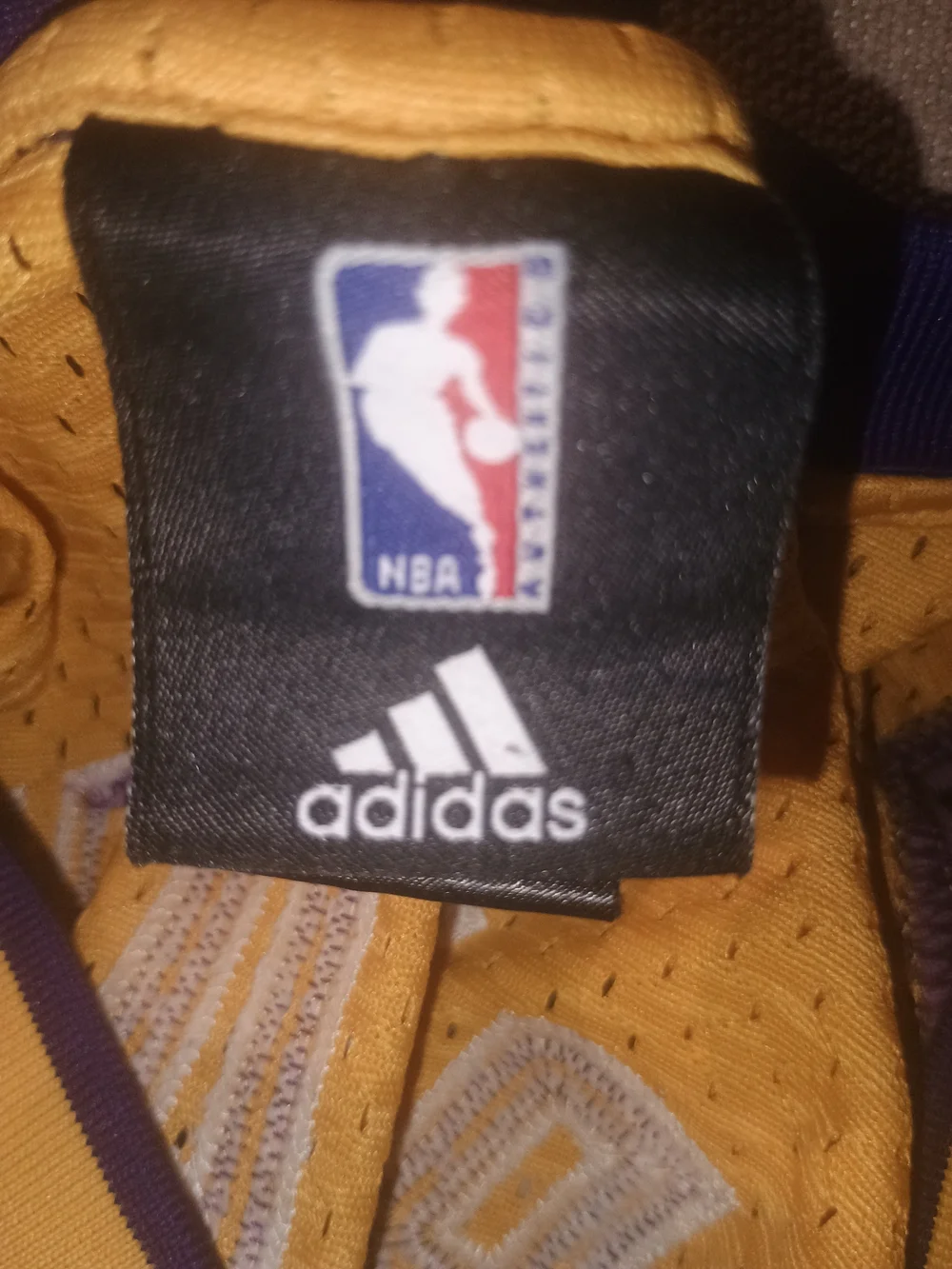 adidas Los Angeles Lakers #24 Gold and Purple Jersey